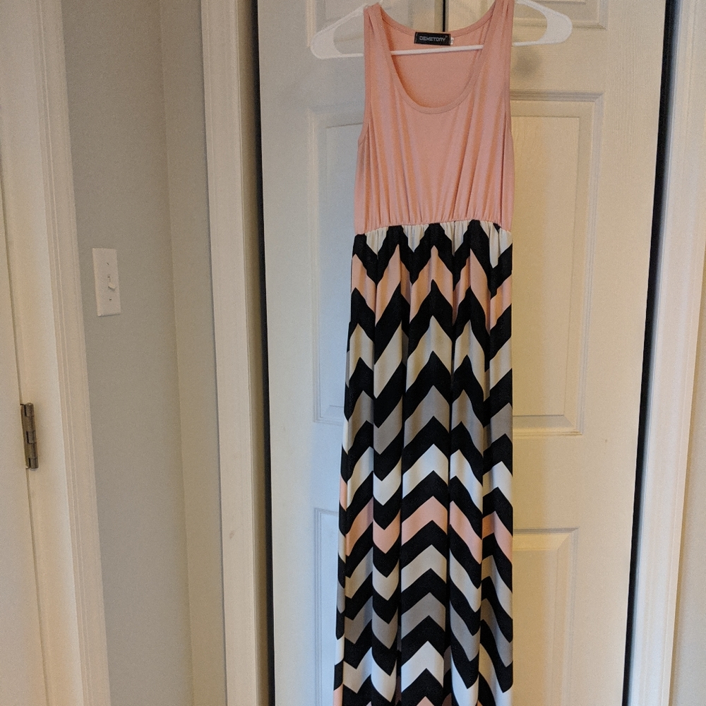 Maxi dress Chevron pattern